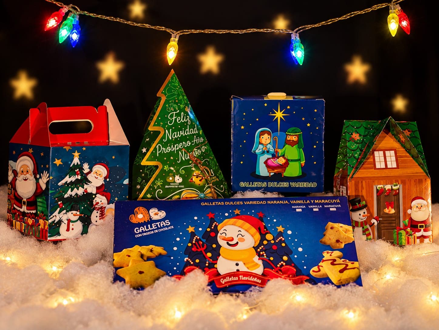 Cajas navideñas de galletas Corazones de Cazucá